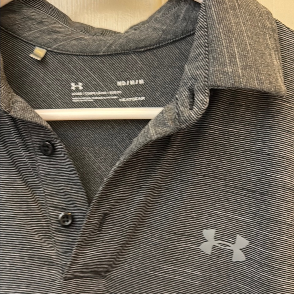 Under Armour Men's Gray Polo Shirt